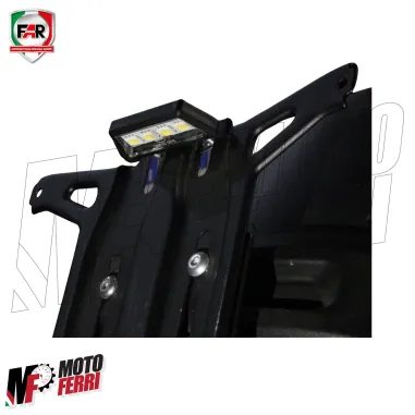 MF6292 Luce Targa Portatarga FAR Moto a Led 12V Universale Omologata