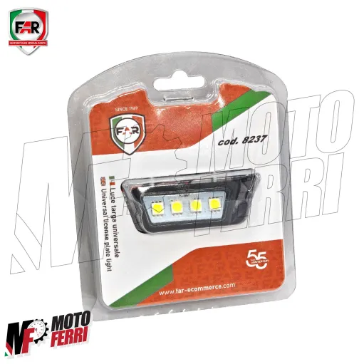 MF6292 Luce Targa Portatarga FAR Moto a Led 12V Universale Omologata