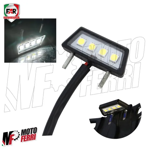 MF6292 Luce Targa Portatarga FAR Moto a Led 12V Universale Omologata