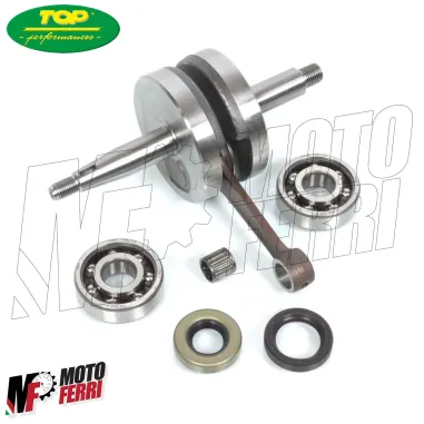 ALBERO MOTORE TOP CON CUSCINETTI E PARAOLI Motori MINARELLI AM6 AM345 corsa 39
