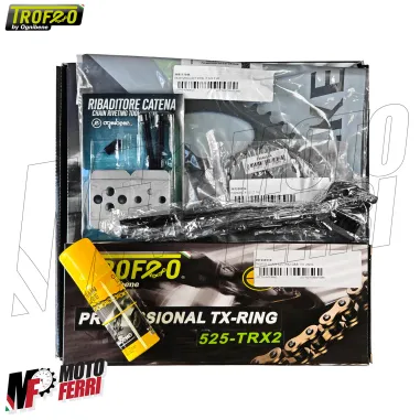 MF8328 Kit Trasmissione Trofeo Benelli Imperiale 400 Corona 46 Pignone 14 - 2019 a 2022