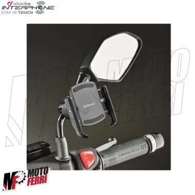 MF4348 Supporto Smartphone da Specchietto Universale Moto CrabPro Interphone