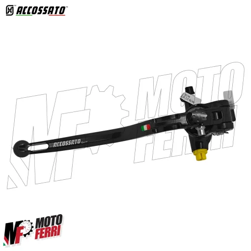 MF8342 Pompa Freno Anteriore Radiale ACCOSSATO 19x18 Leva Nera Fissa Moto