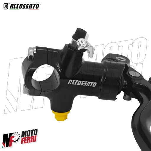 MF8342 Pompa Freno Anteriore Radiale ACCOSSATO 19x18 Leva Nera Fissa Moto