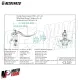MF8342 Pompa Freno Anteriore Radiale ACCOSSATO 19x18 Leva Nera Fissa Moto