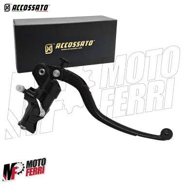 MF8342 Pompa Freno Anteriore Radiale ACCOSSATO 19x18 Leva Nera Fissa Moto