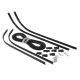 Kit Serie Strisce Listelli Pedana con Puntalini Vespa PK 50 125 S XL FL2 HP Rush