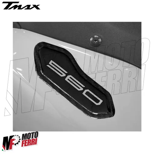 MF6855 Adesivi Tappi Specchietti Carena Resina 3D Yamaha TMax 560 2025 2026