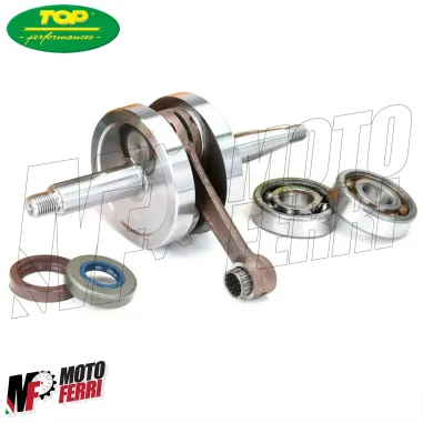 ALBERO MOTORE TOP CON CUSCINETTI E PARAOLI Motori MINARELLI AM6 AM345 corsa 39