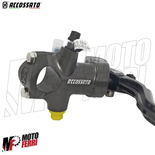 MF8342 Pompa Freno Anteriore Radiale ACCOSSATO 19x18 Leva Naturale Fissa Moto