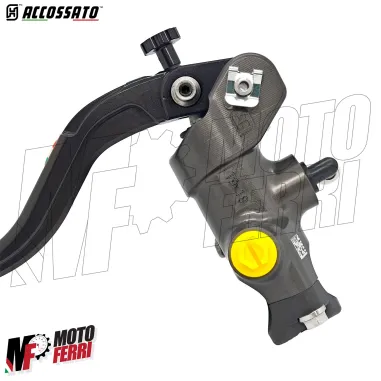 MF8342 Pompa Freno Anteriore Radiale ACCOSSATO 19x18 Leva Naturale Fissa Moto