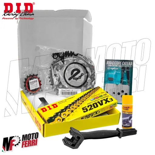 MF8837 Kit Trasmissione DID Honda NC 750 X DCT Corona Pignone da 2021 a 2025
