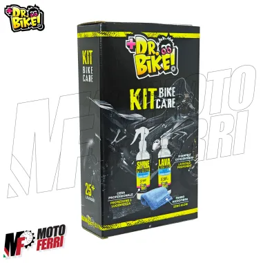 MF3538 Kit Pulizia Moto Scooter DR BIKE CARE Shampoo Cera Lucidante Panno