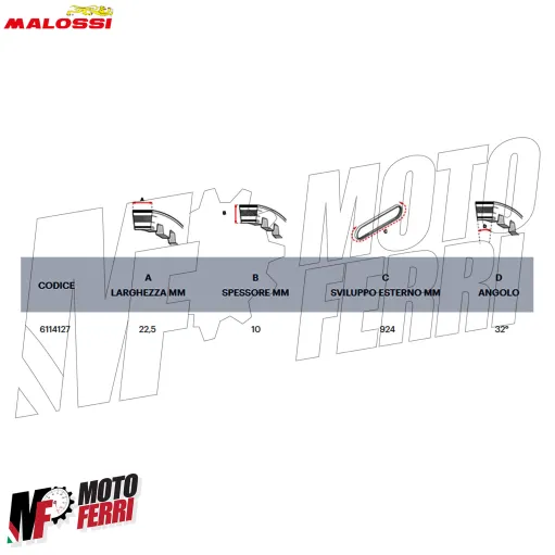 MF3541 Cinghia Malossi Suzuki Sixteen 125 150 LC X Belt in Kevlar