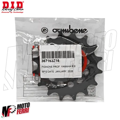 MF9866 Kit Trasmissione DID GP Yamaha YZF R6 600 Corona Pignone da 2006 a 2024