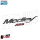 MF5374 Targetta Logo Adesivo Medley ABS 125 150 200 Cromato