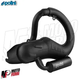 MF1012 Scarico Marmitta Polini Vespa 50 PK S XL HP Silenziatore in Alluminio 2