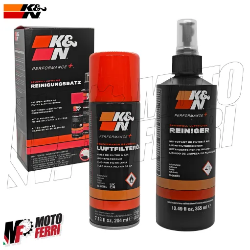 MF3006 Kit Pulizia Filtro Aria KN K&N Sport Sportivo Detergente Olio Moto Auto