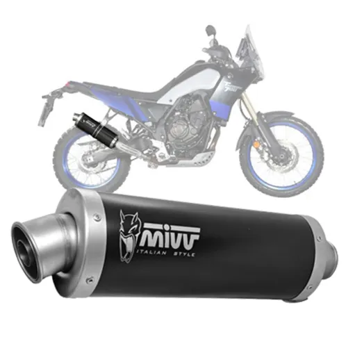MF7080 Scarico Marmitta MIVV Oval Yamaha Tenere 700 - 2019 / 2026 Omologato Inox
