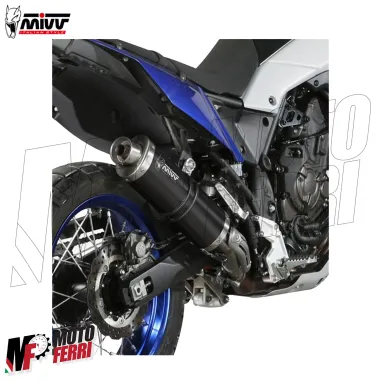 MF7080 Scarico Marmitta MIVV Oval Yamaha Tenere 700 - 2019 / 2026 Omologato Inox