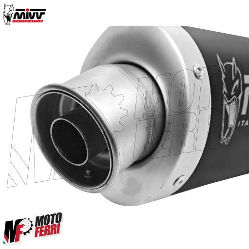 MF7080 Scarico Marmitta MIVV Oval Yamaha Tenere 700 - 2019 / 2026 Omologato Inox