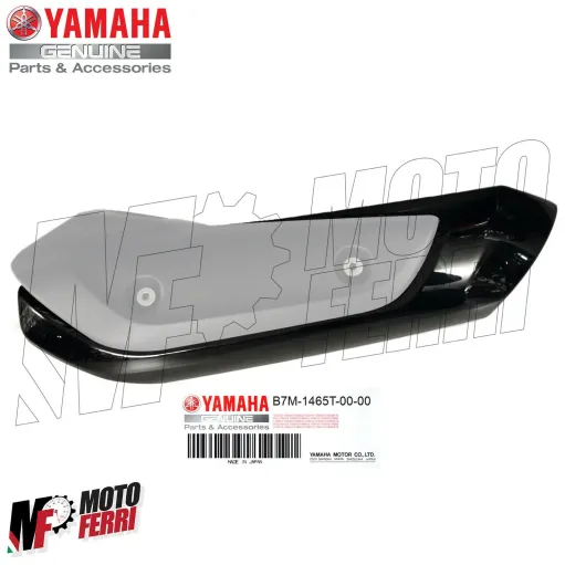 MF2525 Protezione Copri Marmitta Nero Lucido Yamaha TMax 530 560 mod 2017 / 2024