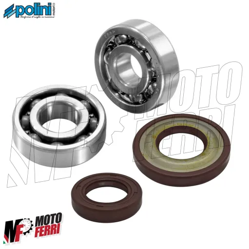 Kit Revisione Albero Motore Cono 20 Cuscinetti Paraoli Polini Vespa 125 ET3 Primavera