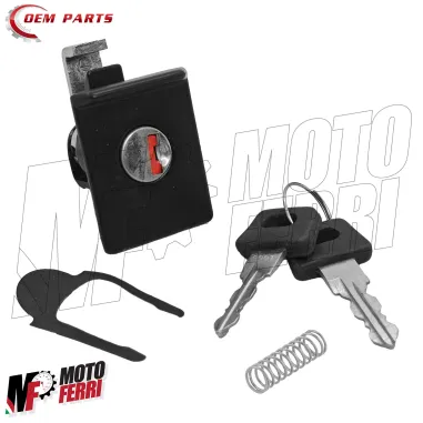 MF9376 Serratura Bauletto Nera Vespa PX 125 150 200 PE ARCOBALENO FRENO A DISCO