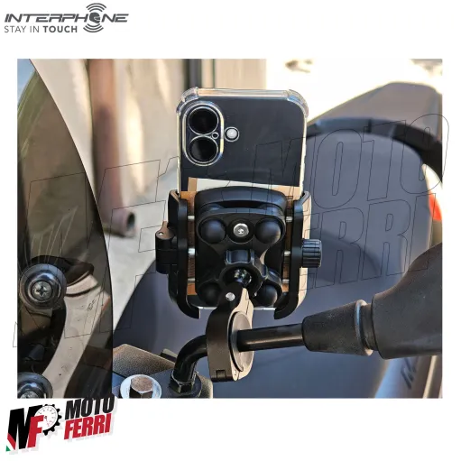 MF6899 Supporto Cellulare Smartphone Medley 125 150 200 da Specchietto Crab PRO