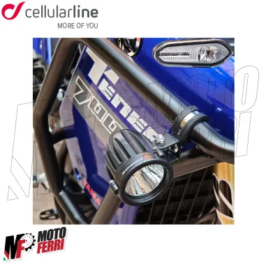 MF3124 Kit Fari Supplementari Cellularline Led Faretti Fendinebbia Universali Moto Enduro