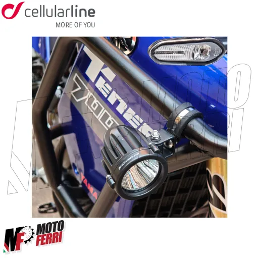 MF3124 Kit Fari Supplementari Cellularline Led Faretti Fendinebbia Universali Moto Enduro