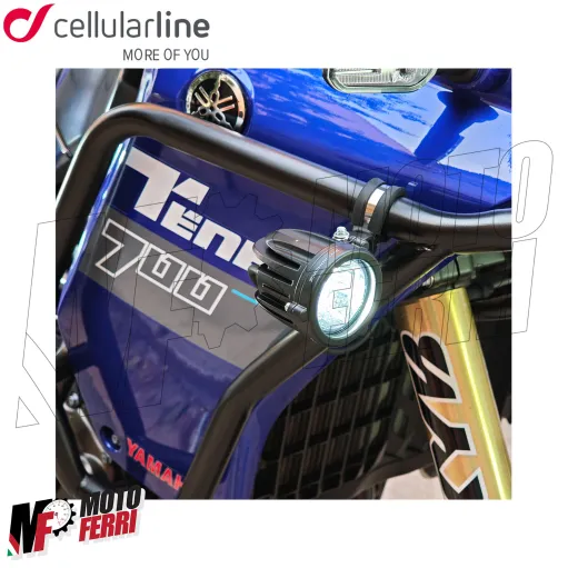 MF3124 Kit Fari Supplementari Cellularline Led Faretti Fendinebbia Universali Moto Enduro