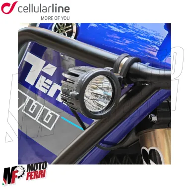 MF3124 Kit Fari Supplementari Cellularline Led Faretti Fendinebbia Universali Moto Enduro