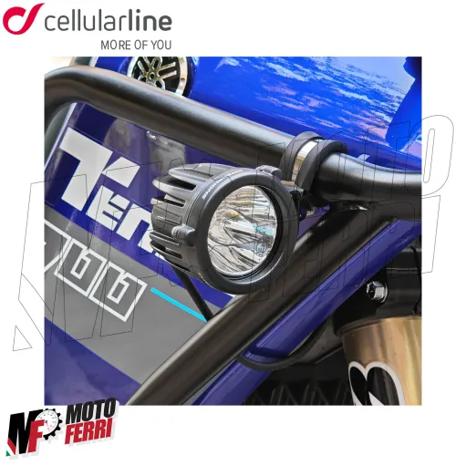 MF3124 Kit Fari Supplementari Cellularline Led Faretti Fendinebbia Universali Moto Enduro