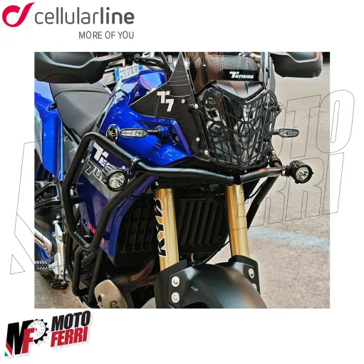 MF3124 Kit Fari Supplementari Cellularline Led Faretti Fendinebbia Universali Moto Enduro