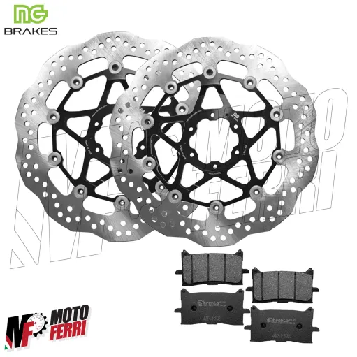 MF7825 Dischi Freno + Pastiglie Anteriori NG Africa Twin 1000 1100 - 2016 a 2025