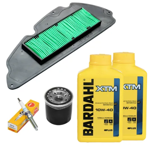 Kit Tagliando Honda SH 300 Olio XTM 10W40 Candela Filtro Olio Aria - 2007 a 2020