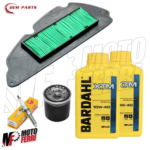 Kit Tagliando Honda SH 300 Olio XTM 10W40 Candela Filtro Olio Aria - 2007 a 2020
