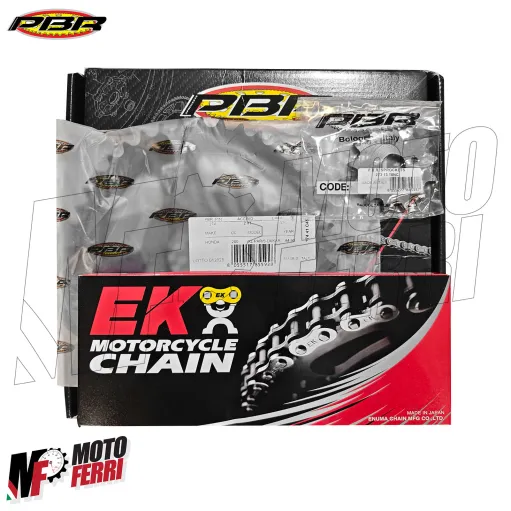 MF6225 Kit Catena Corona 41 Pignone 13 Honda XL R Paris Dakar 200 da 1984 a 1990