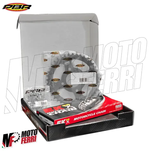 MF6225 Kit Catena Corona 41 Pignone 13 Honda XL R Paris Dakar 200 da 1984 a 1990
