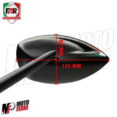MF2129 Specchietti da Manubrio Cover Tappo Far Viper TMAX 530 560 da 2012 a 2021