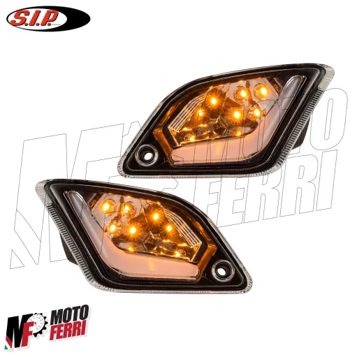 MF2969 Frecce Posteriori Led Trasparente SIP Vespa GTS 125 300 da 2014 a 2022