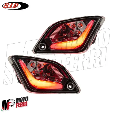 MF2969 Frecce Posteriori Led Trasparente SIP Vespa GTS 125 300 da 2014 a 2022