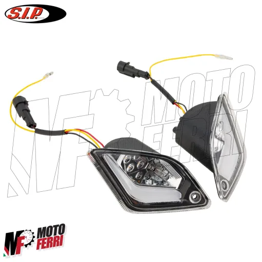 MF2969 Frecce Posteriori Led Trasparente SIP Vespa GTS 125 300 da 2014 a 2022
