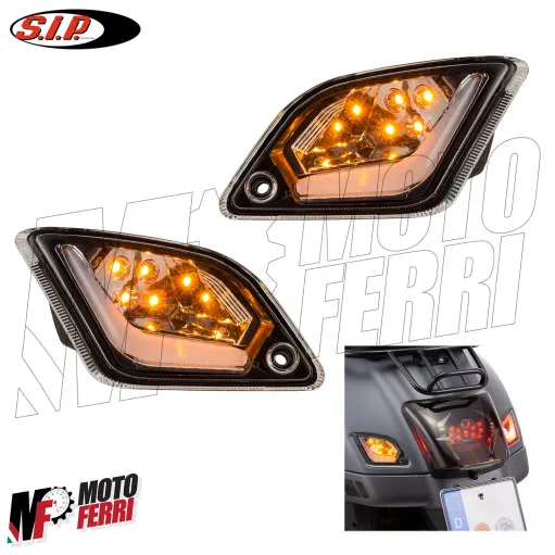 MF2969 Frecce Posteriori Led Trasparente SIP Vespa GTS 125 300 da 2014 a 2022