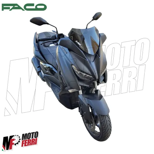 MF2552 Cupolino Spoiler Nero Fume' Faco Yamaha XMax 125 300 400 mod 2017 / 2022