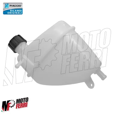 MF2904 Vaschetta Liquido Radiatore + Tappo Beverly 125 300 350 da 2010 a 2020