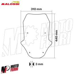 MF4901 Cupolino Basso Malossi MHR Nero Opaco Honda X-ADV 750 da 2021 a 2026 2