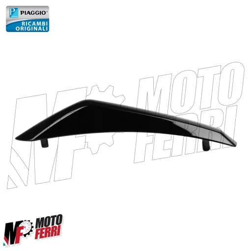 MF6316 Cresta Parafango Nero Lucido Vespa GTS 125 300 310 dal 2022 al 2026