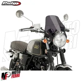 MF5183 Cupolino Puig Fumè Scuro Moto Faro Tondo Yamaha Honda Kawasaki BMW 2